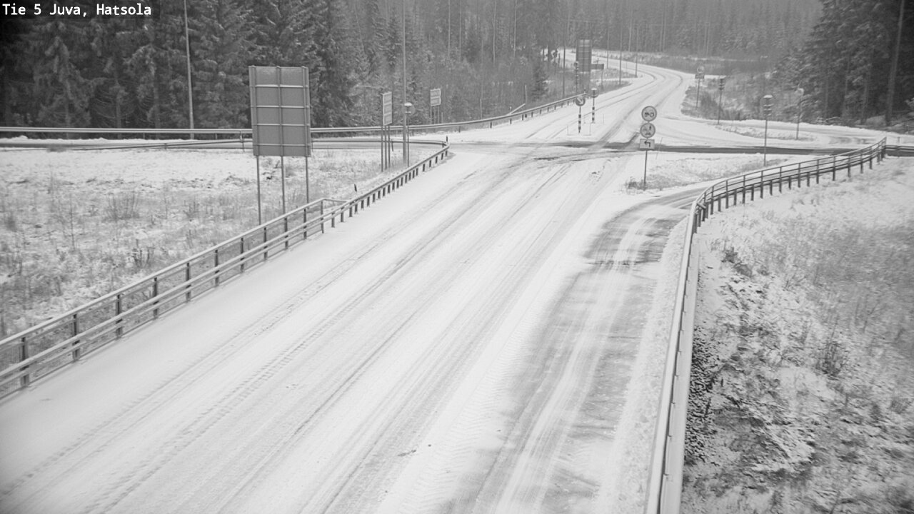 Weather Camera Image Väg 5 Juva, Hatsola, Juva, Etelä-Savo