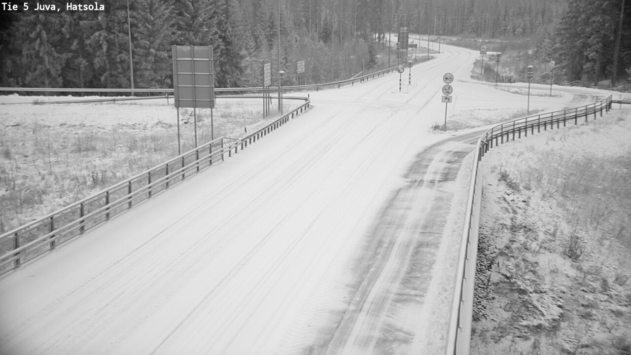 Weather Camera Image Väg 5 Juva, Hatsola, Juva, Etelä-Savo