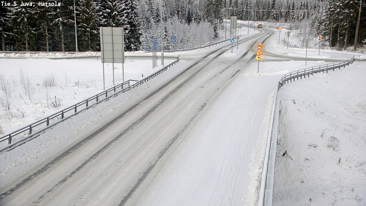 Weather Camera Image Väg 5 Juva, Hatsola, Juva, Etelä-Savo