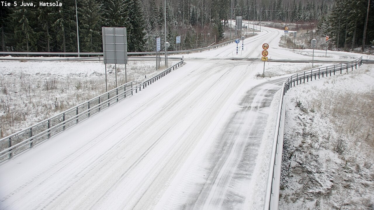 Weather Camera Image Väg 5 Juva, Hatsola, Juva, Etelä-Savo