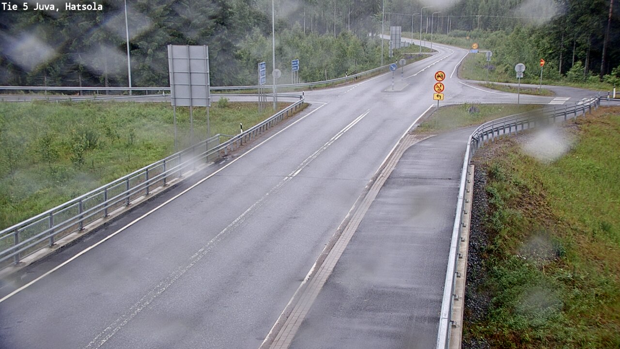 Weather Camera Image Väg 5 Juva, Hatsola, Juva, Etelä-Savo