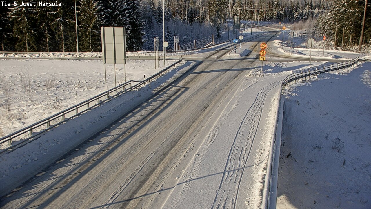 Weather Camera Image Väg 5 Juva, Hatsola, Juva, Etelä-Savo
