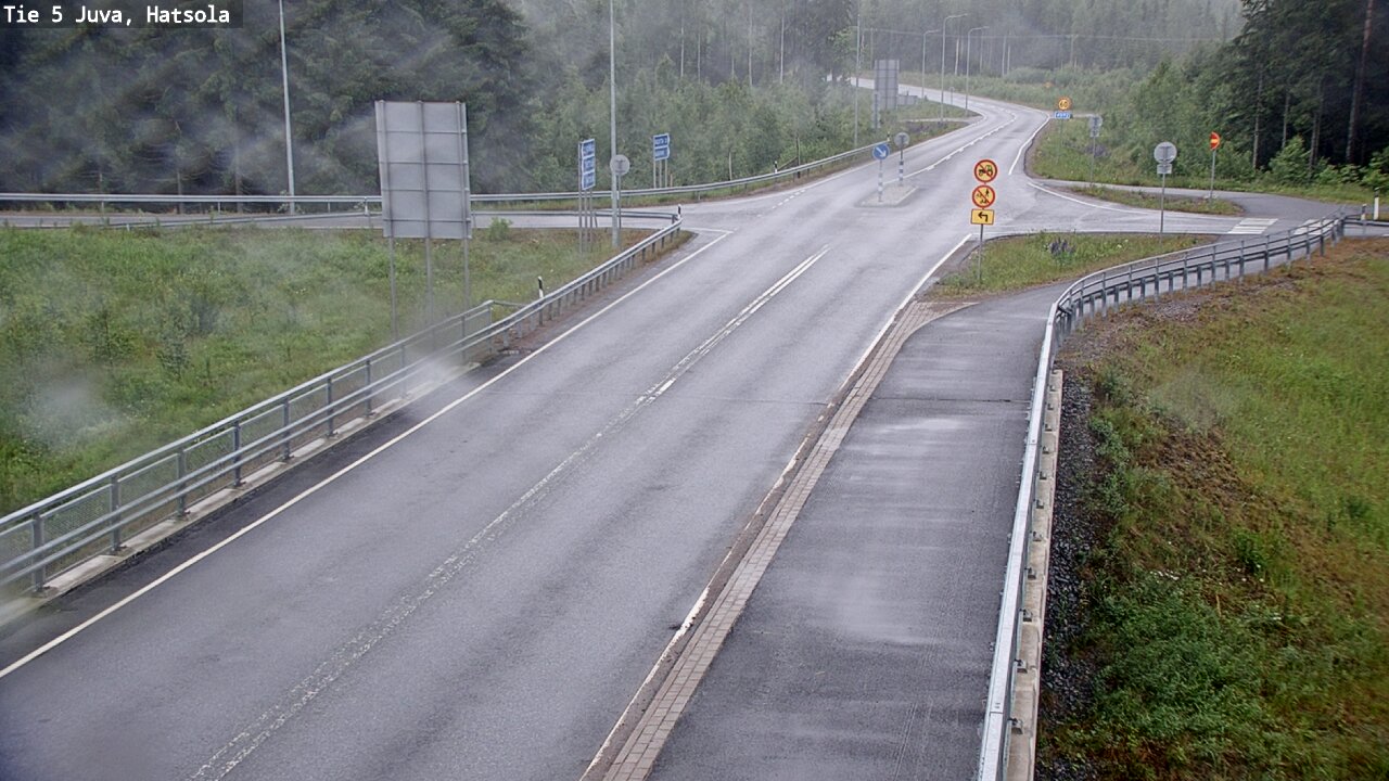 Weather Camera Image Väg 5 Juva, Hatsola, Juva, Etelä-Savo