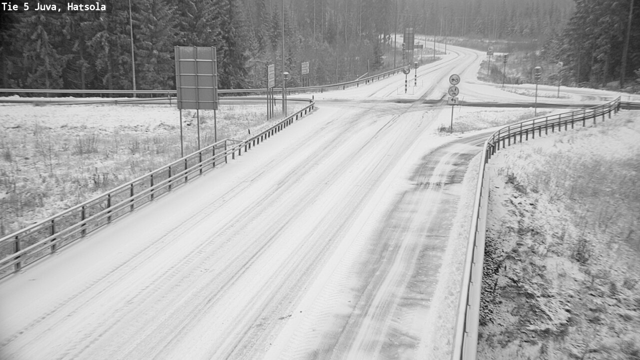 Weather Camera Image Väg 5 Juva, Hatsola, Juva, Etelä-Savo