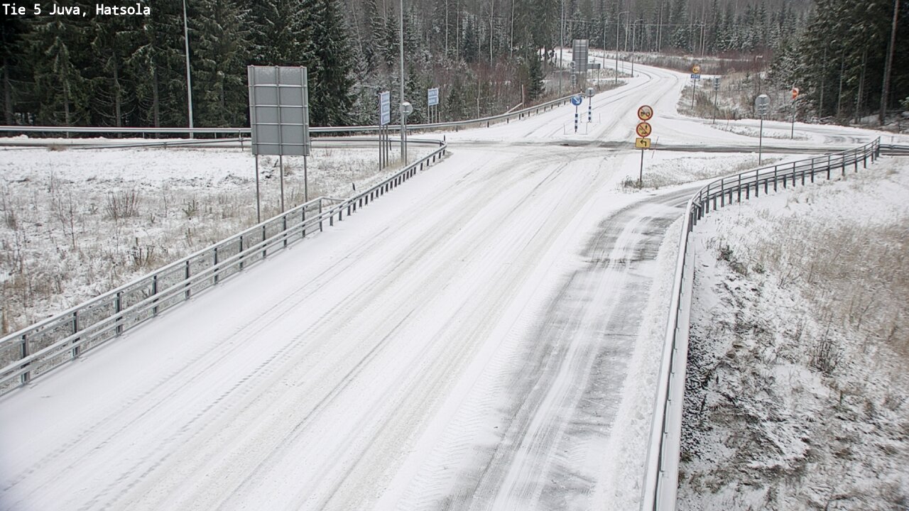 Weather Camera Image Väg 5 Juva, Hatsola, Juva, Etelä-Savo
