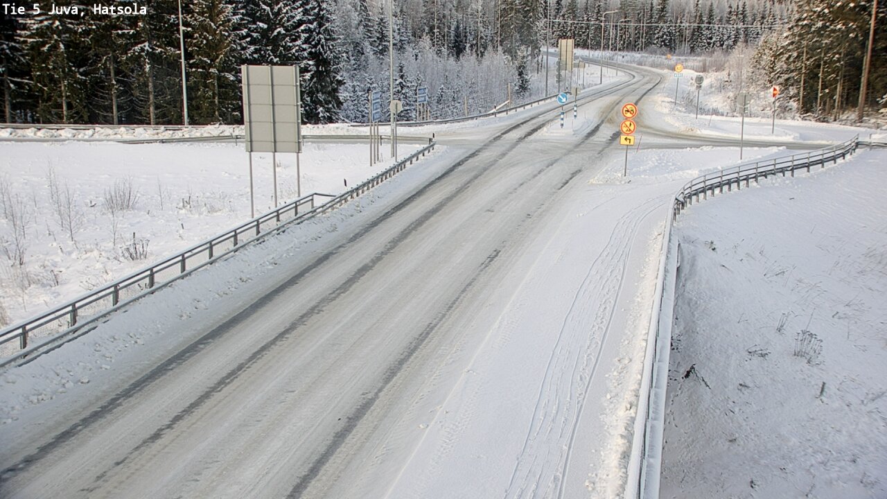 Weather Camera Image Väg 5 Juva, Hatsola, Juva, Etelä-Savo