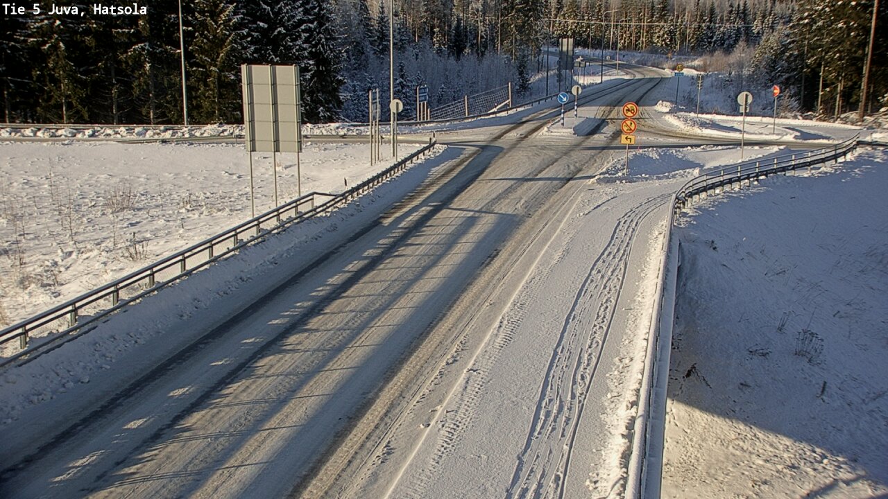 Weather Camera Image Väg 5 Juva, Hatsola, Juva, Etelä-Savo