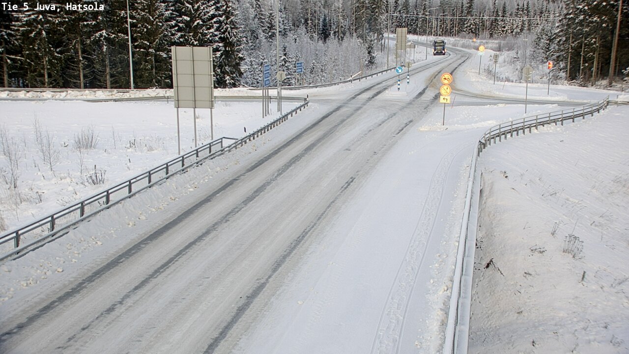 Weather Camera Image Väg 5 Juva, Hatsola, Juva, Etelä-Savo