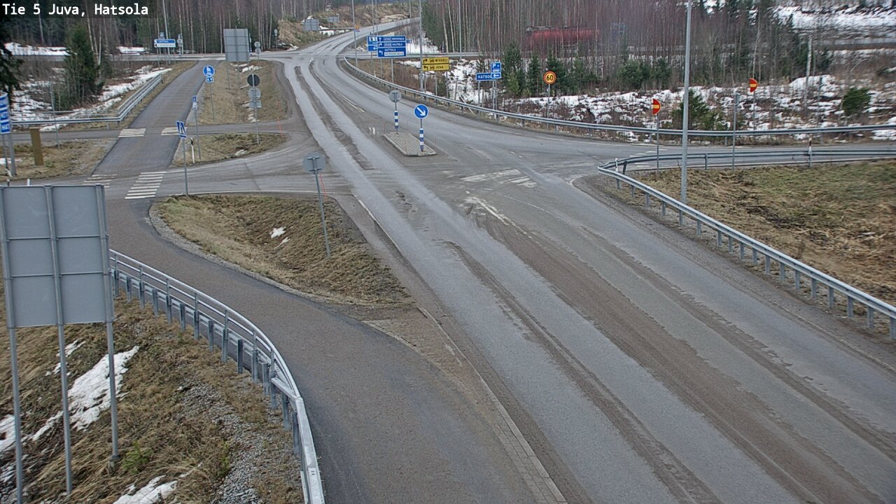 Weather Camera Image Väg 5 Juva, Hatsola, Juva, Etelä-Savo