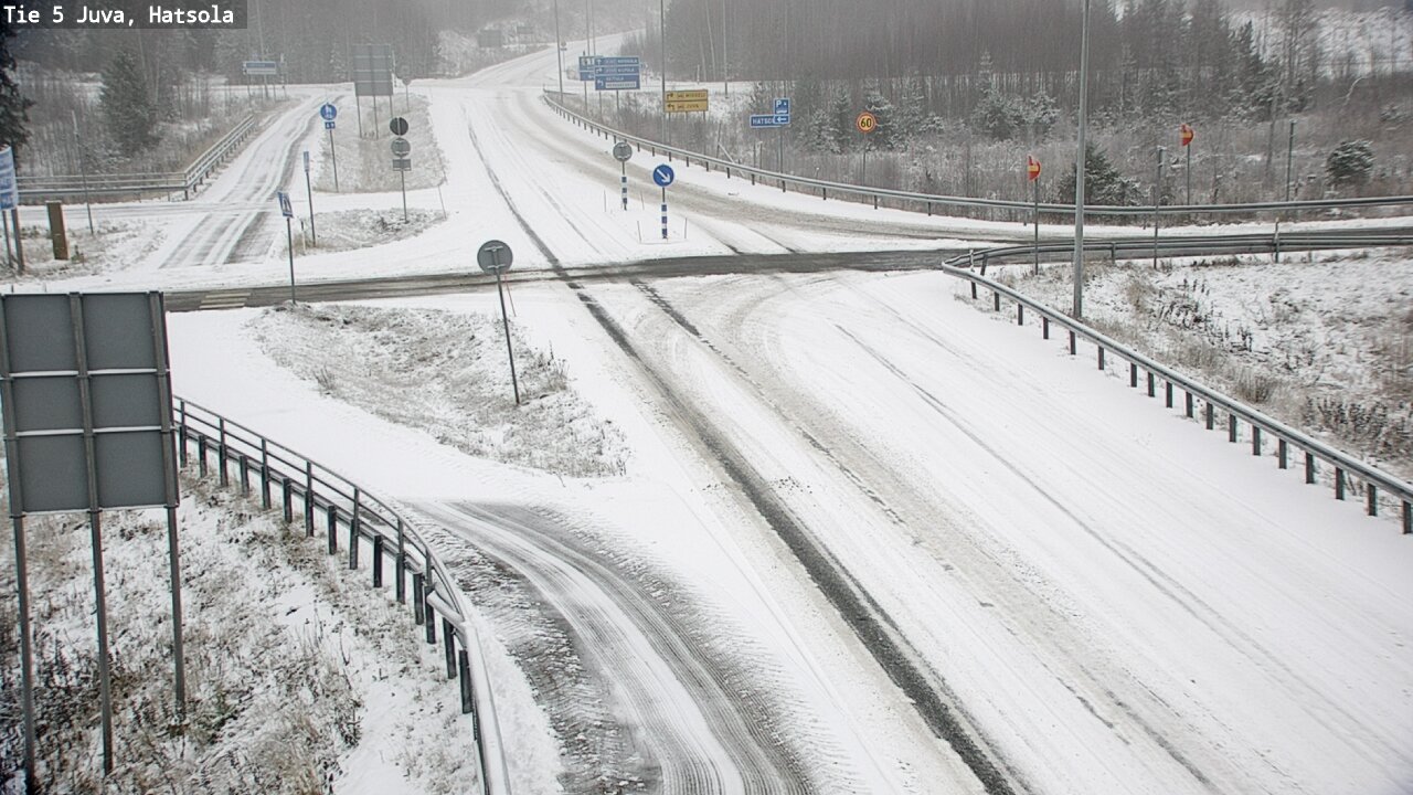 Weather Camera Image Väg 5 Juva, Hatsola, Juva, Etelä-Savo