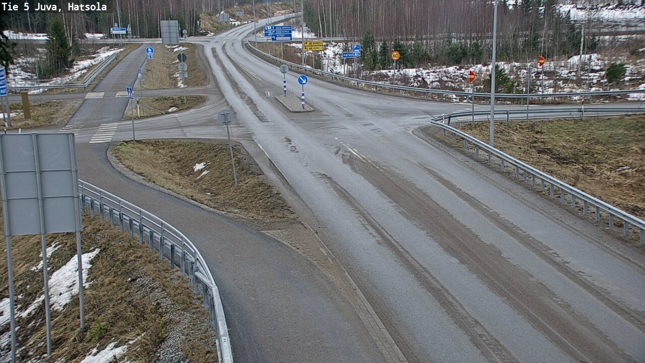 Weather Camera Image Väg 5 Juva, Hatsola, Juva, Etelä-Savo