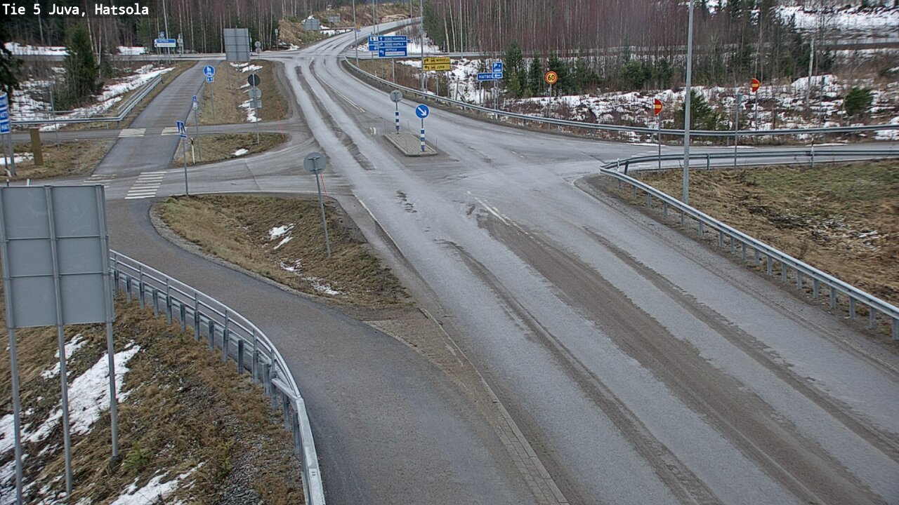 Weather Camera Image Väg 5 Juva, Hatsola, Juva, Etelä-Savo