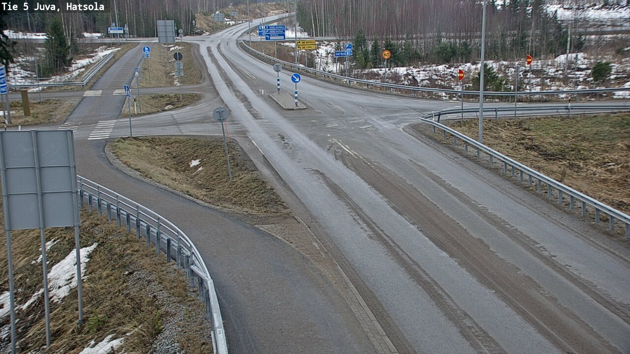 Weather Camera Image Väg 5 Juva, Hatsola, Juva, Etelä-Savo