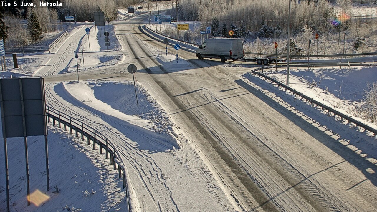 Weather Camera Image Väg 5 Juva, Hatsola, Juva, Etelä-Savo