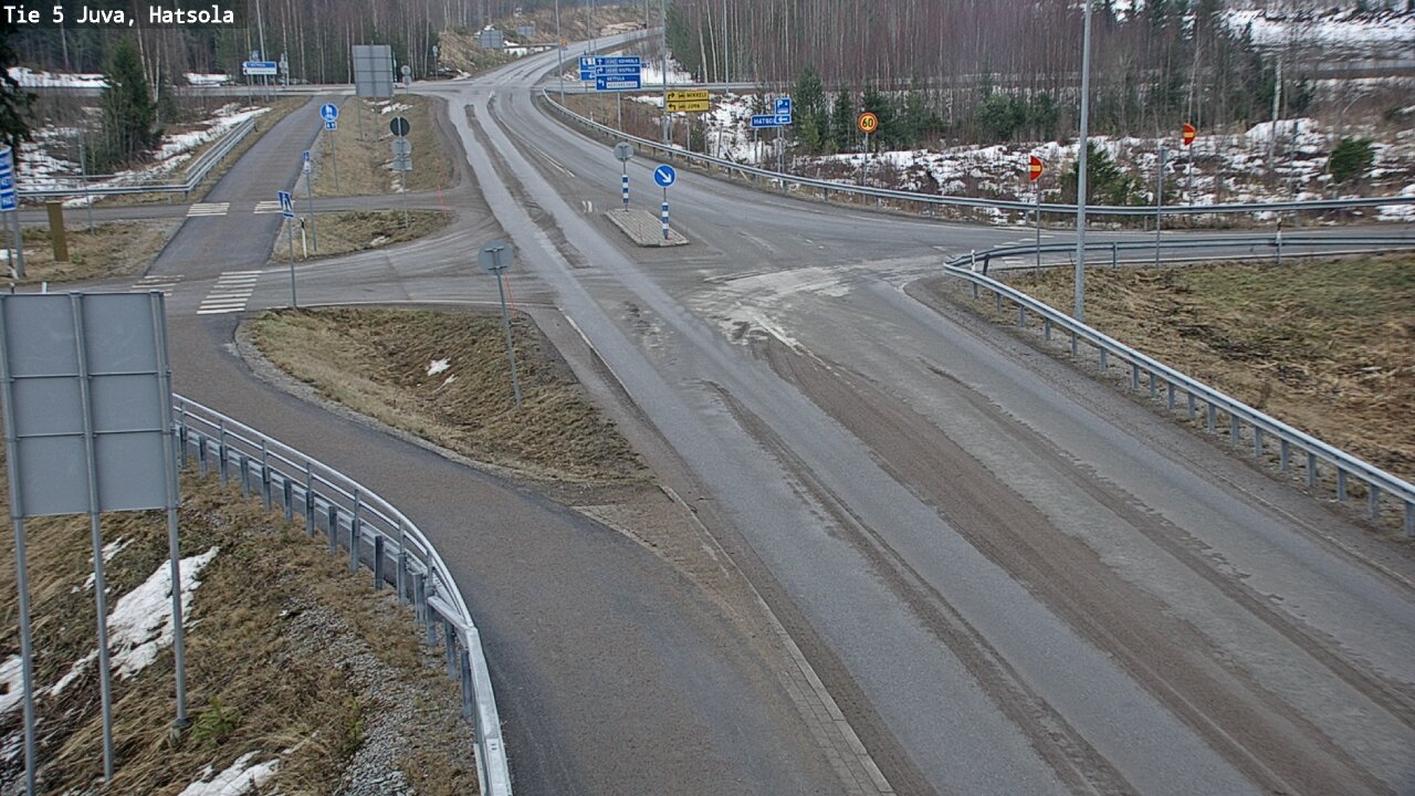 Weather Camera Image Väg 5 Juva, Hatsola, Juva, Etelä-Savo