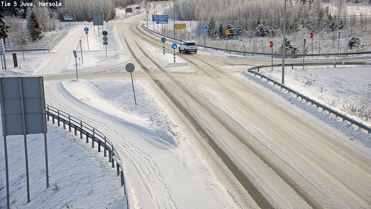 Weather Camera Image Väg 5 Juva, Hatsola, Juva, Etelä-Savo
