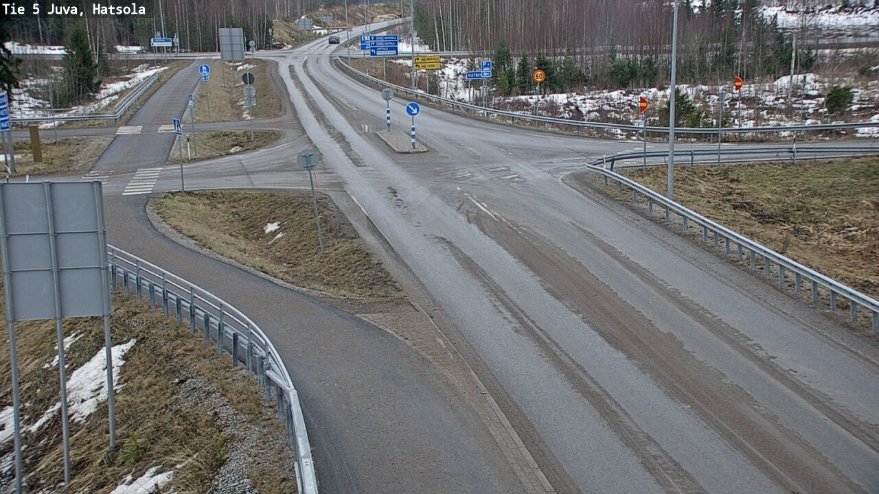 Weather Camera Image Väg 5 Juva, Hatsola, Juva, Etelä-Savo