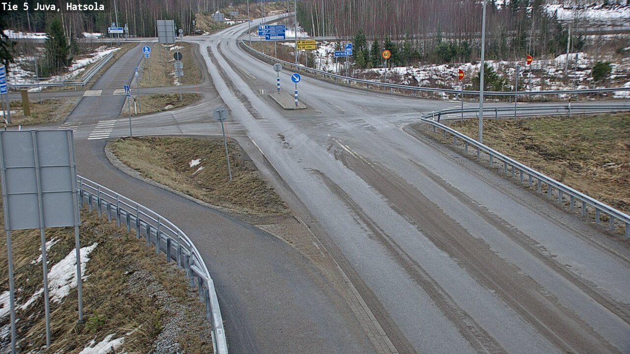 Weather Camera Image Väg 5 Juva, Hatsola, Juva, Etelä-Savo
