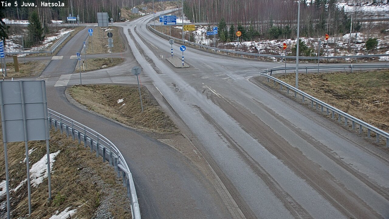 Weather Camera Image Väg 5 Juva, Hatsola, Juva, Etelä-Savo