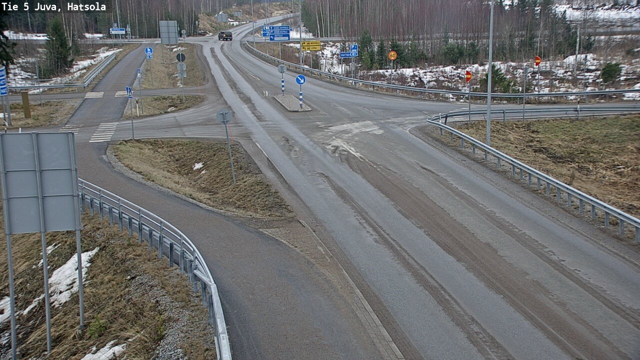 Weather Camera Image Väg 5 Juva, Hatsola, Juva, Etelä-Savo