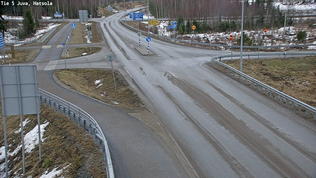 Weather Camera Image Väg 5 Juva, Hatsola, Juva, Etelä-Savo