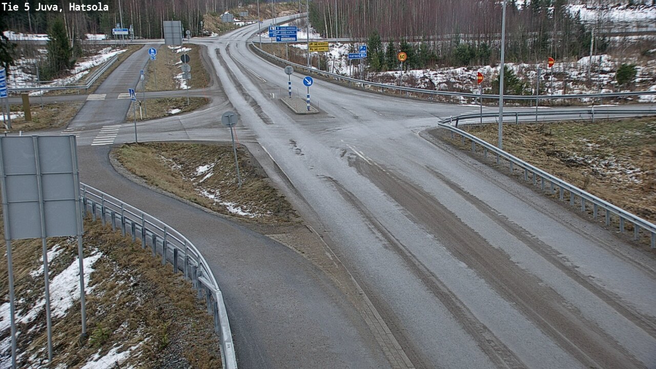 Weather Camera Image Väg 5 Juva, Hatsola, Juva, Etelä-Savo
