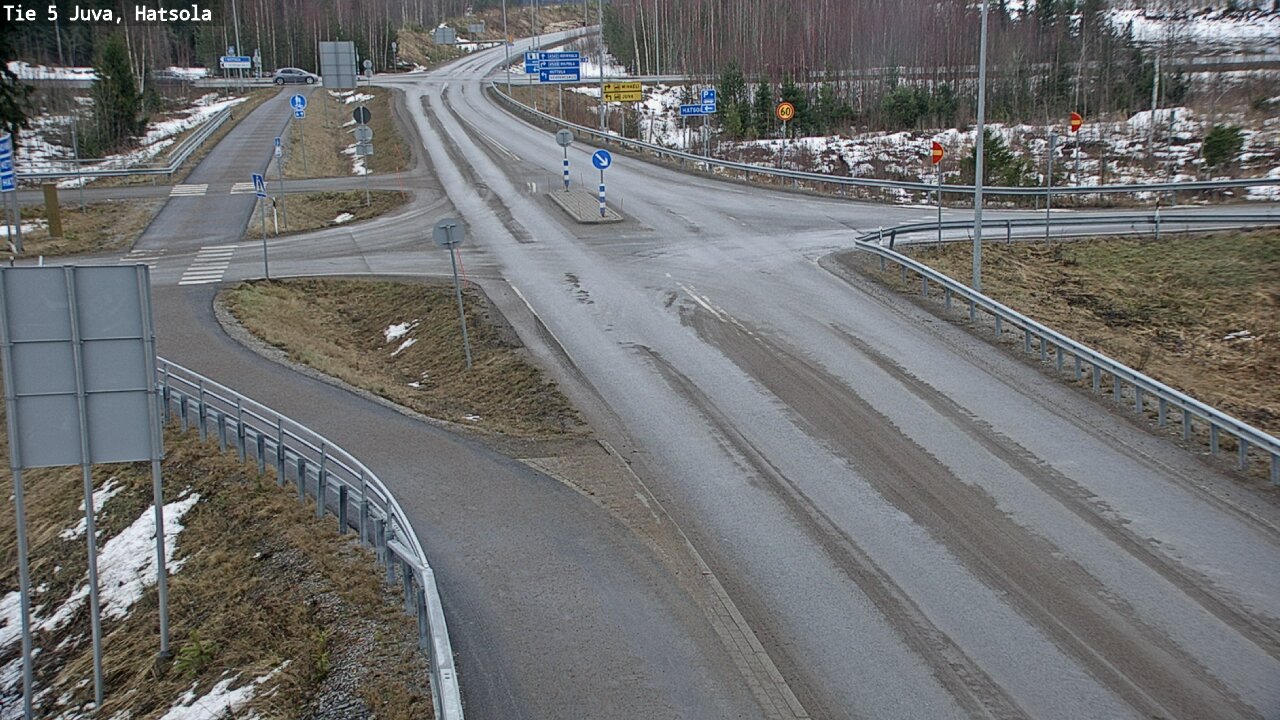 Weather Camera Image Väg 5 Juva, Hatsola, Juva, Etelä-Savo