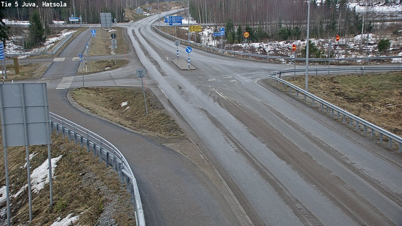 Weather Camera Image Väg 5 Juva, Hatsola, Juva, Etelä-Savo