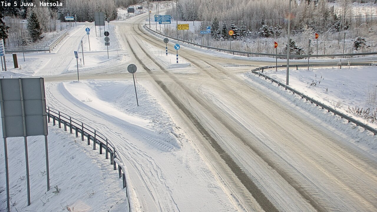 Weather Camera Image Väg 5 Juva, Hatsola, Juva, Etelä-Savo