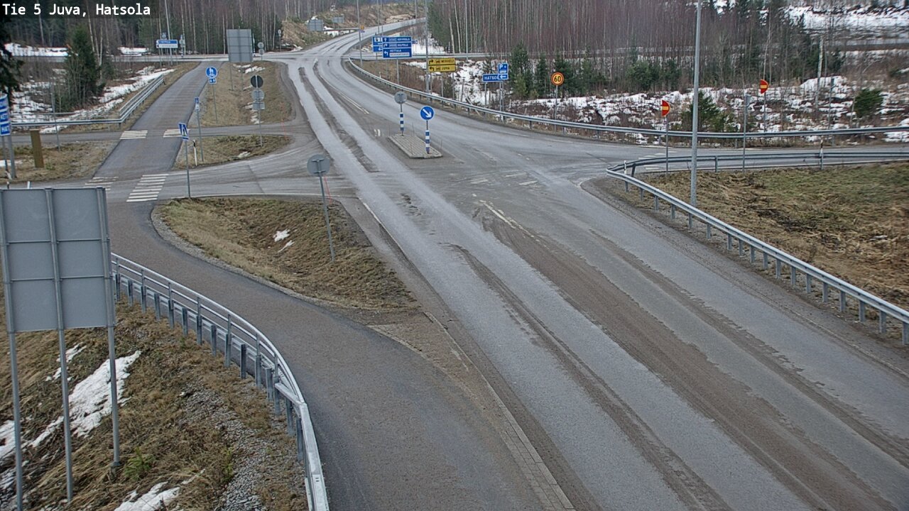 Weather Camera Image Väg 5 Juva, Hatsola, Juva, Etelä-Savo