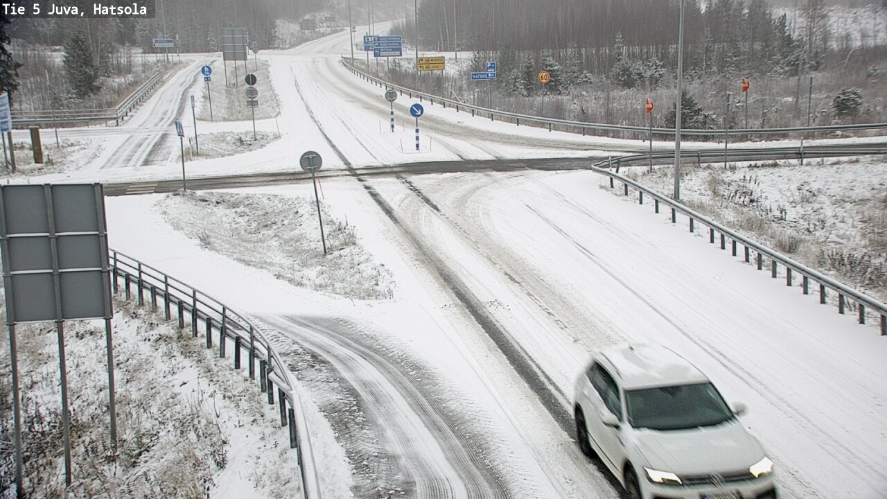 Weather Camera Image Väg 5 Juva, Hatsola, Juva, Etelä-Savo