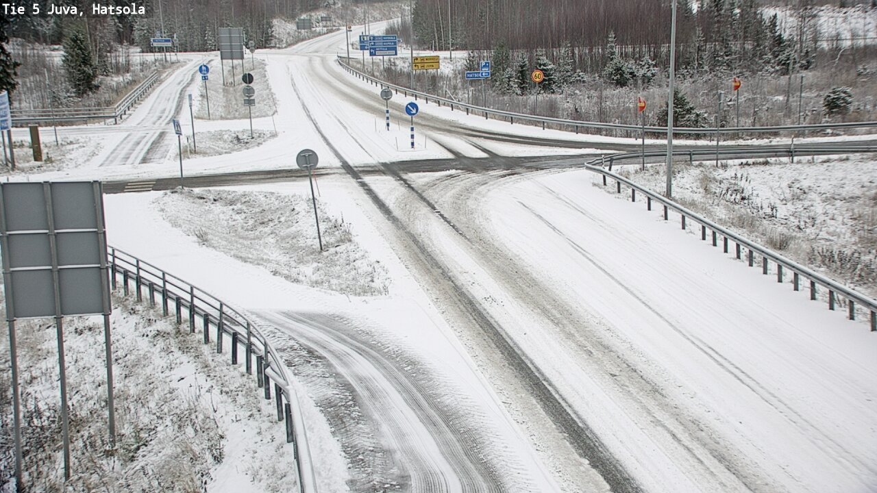 Weather Camera Image Väg 5 Juva, Hatsola, Juva, Etelä-Savo