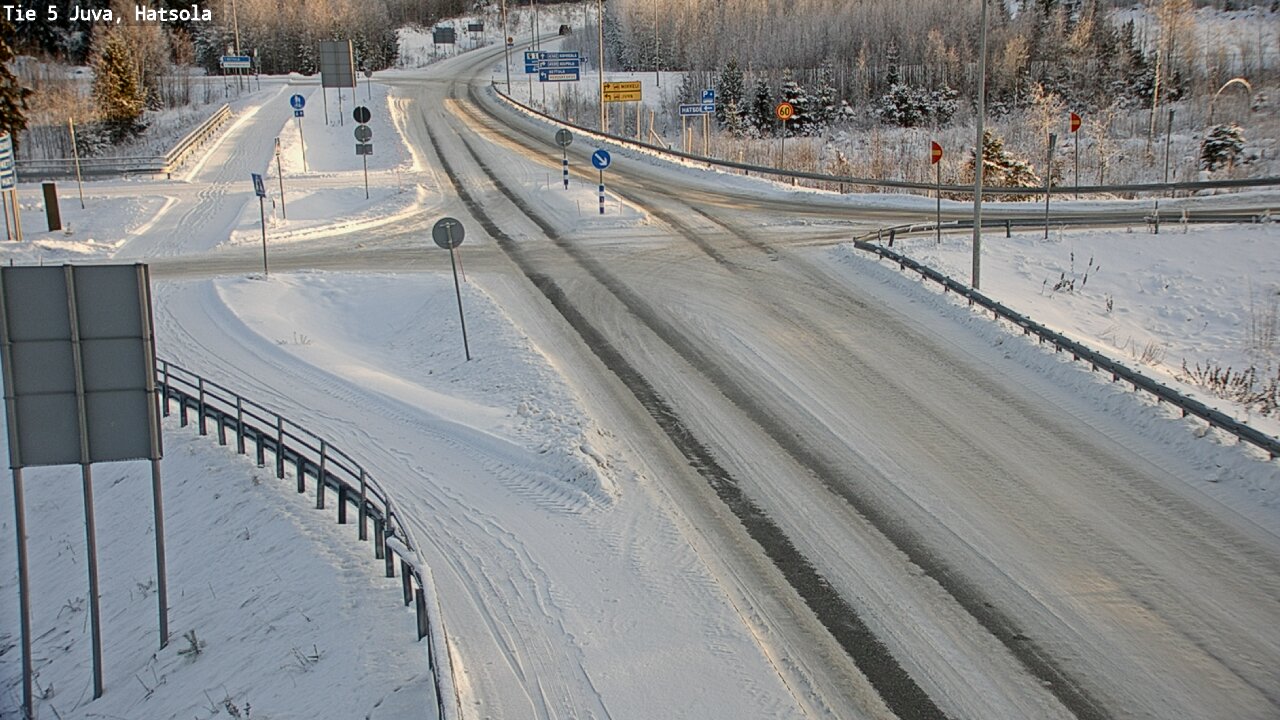 Weather Camera Image Road 5 Juva, Hatsola, Juva, Etelä-Savo