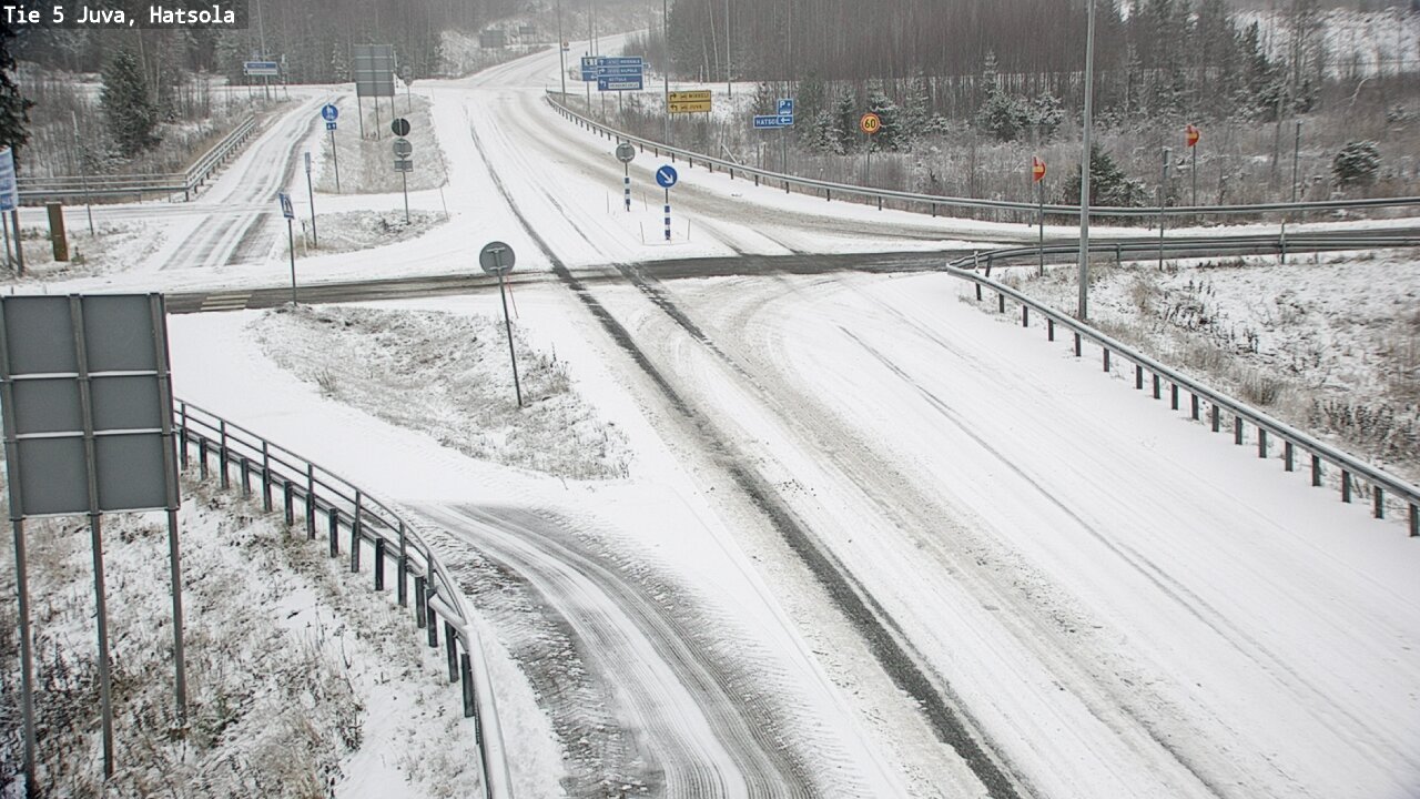 Weather Camera Image Väg 5 Juva, Hatsola, Juva, Etelä-Savo