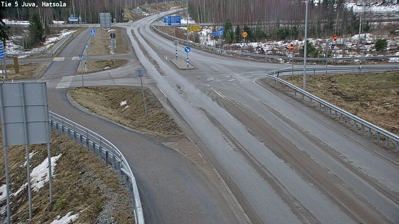 Weather Camera Image Väg 5 Juva, Hatsola, Juva, Etelä-Savo