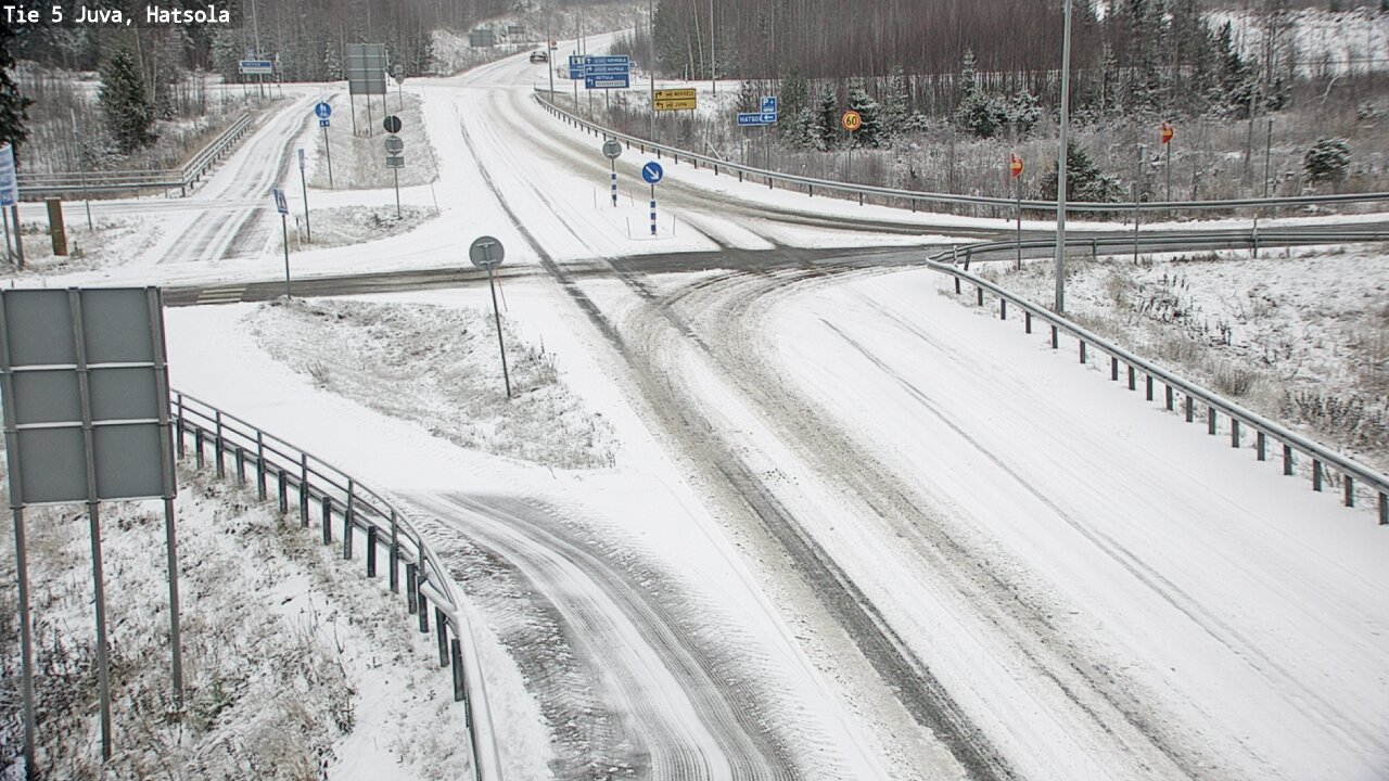 Weather Camera Image Väg 5 Juva, Hatsola, Juva, Etelä-Savo