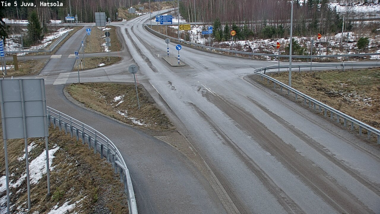 Weather Camera Image Väg 5 Juva, Hatsola, Juva, Etelä-Savo
