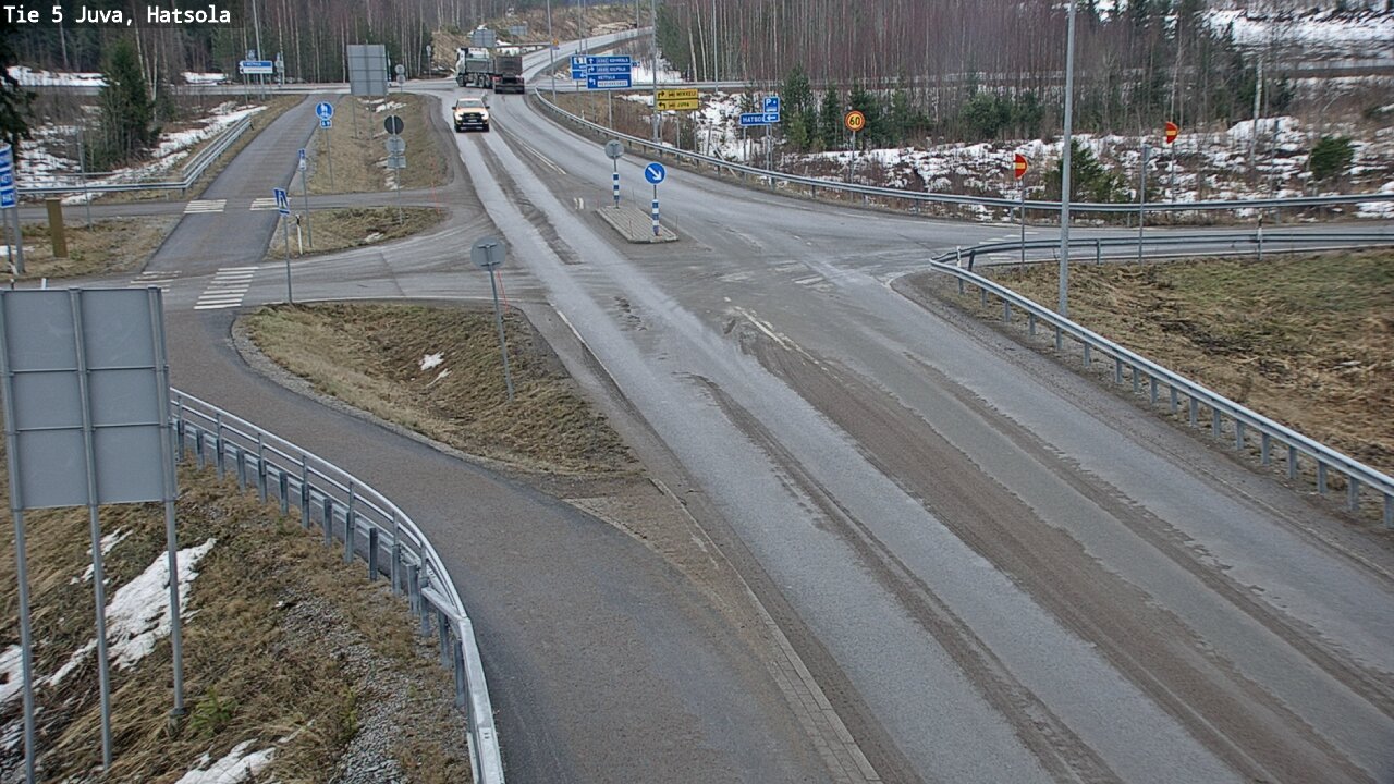 Weather Camera Image Väg 5 Juva, Hatsola, Juva, Etelä-Savo