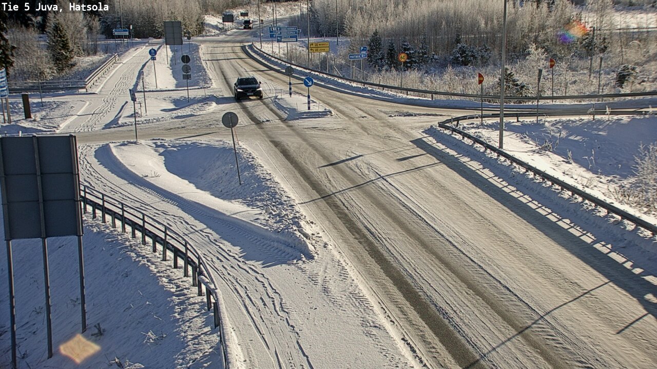 Weather Camera Image Väg 5 Juva, Hatsola, Juva, Etelä-Savo
