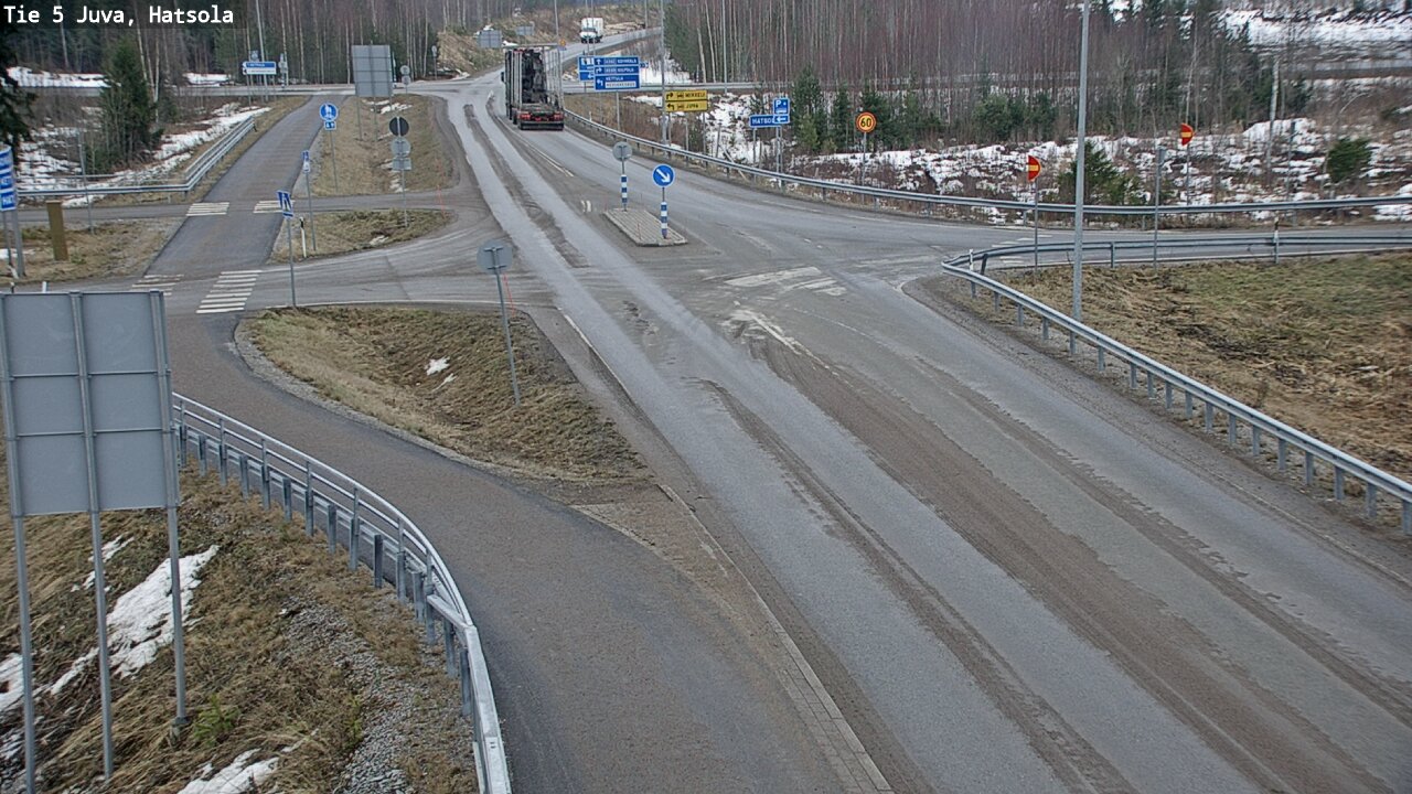 Weather Camera Image Väg 5 Juva, Hatsola, Juva, Etelä-Savo