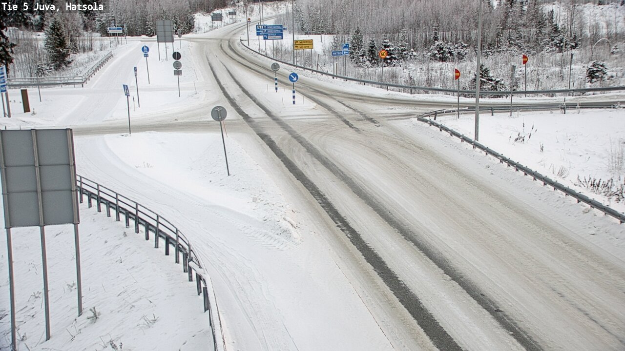 Weather Camera Image Road 5 Juva, Hatsola, Juva, Etelä-Savo