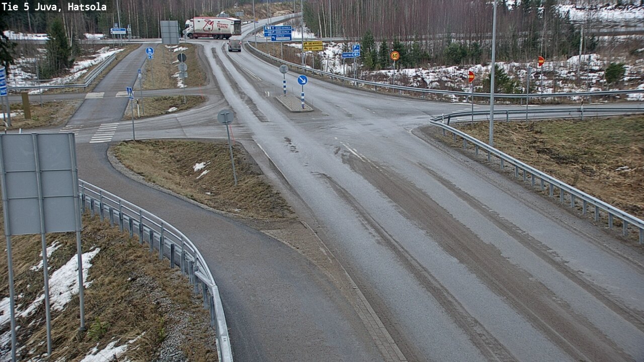 Weather Camera Image Väg 5 Juva, Hatsola, Juva, Etelä-Savo