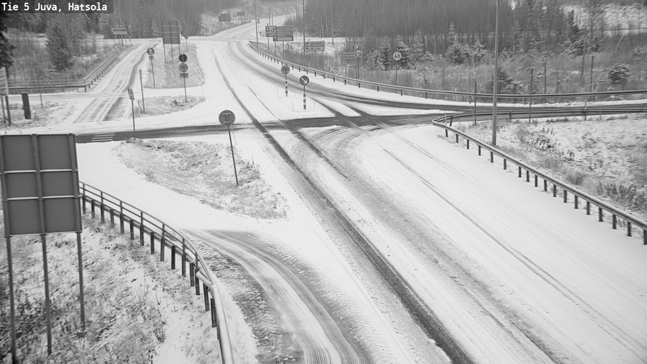 Weather Camera Image Väg 5 Juva, Hatsola, Juva, Etelä-Savo