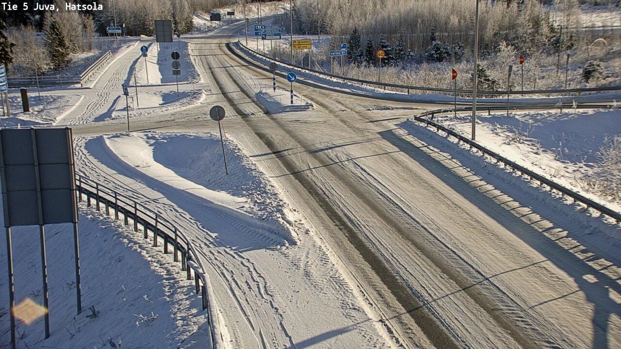Weather Camera Image Väg 5 Juva, Hatsola, Juva, Etelä-Savo