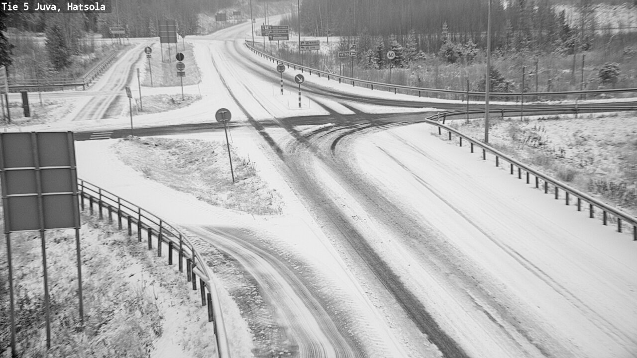 Weather Camera Image Väg 5 Juva, Hatsola, Juva, Etelä-Savo