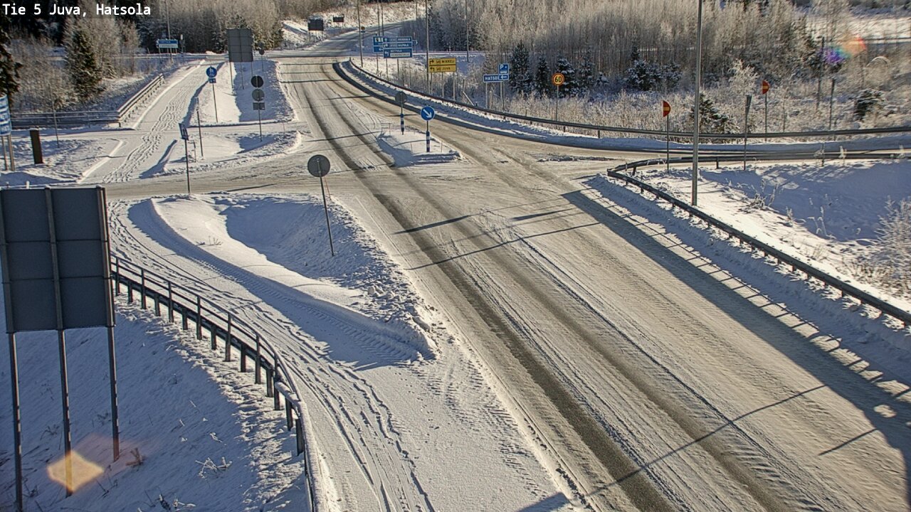 Weather Camera Image Väg 5 Juva, Hatsola, Juva, Etelä-Savo