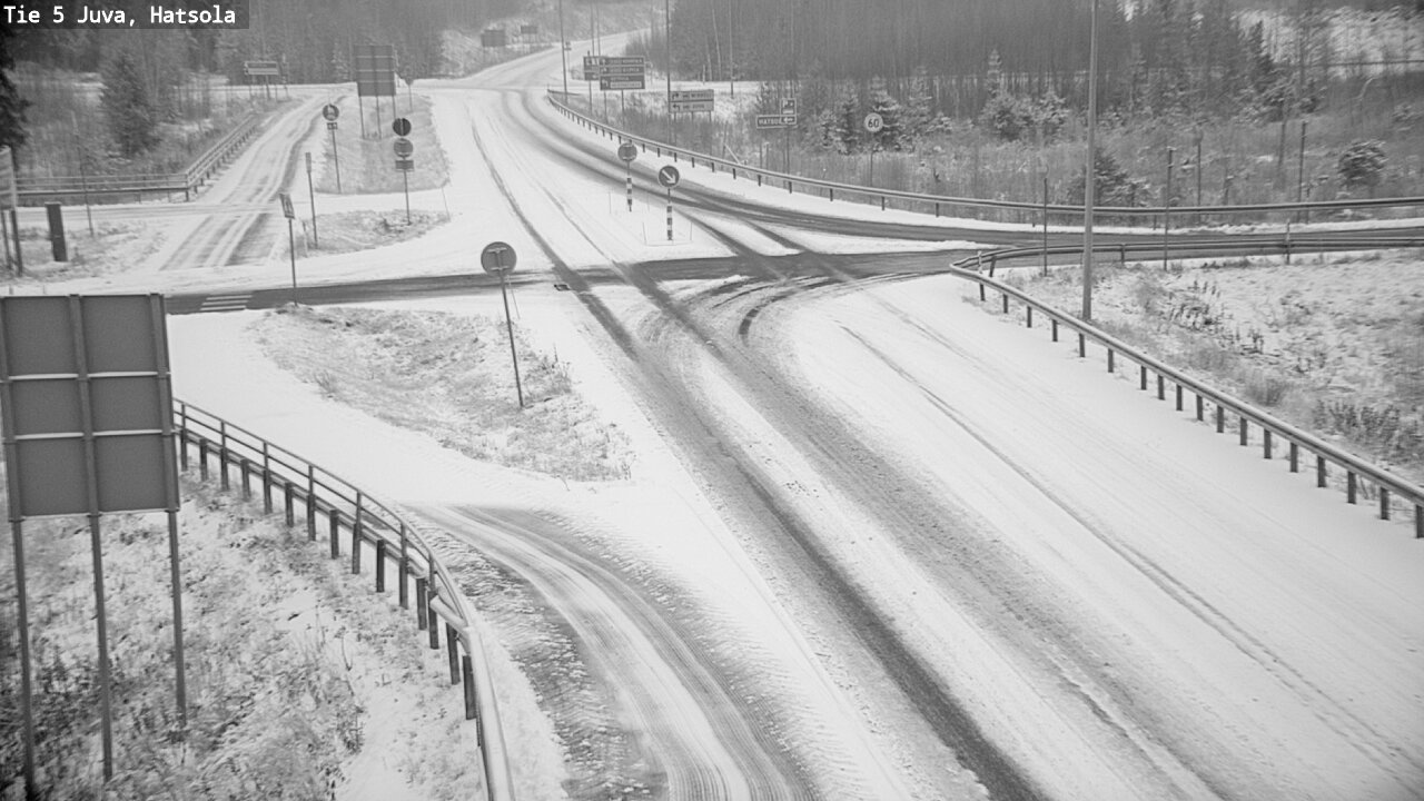 Weather Camera Image Väg 5 Juva, Hatsola, Juva, Etelä-Savo