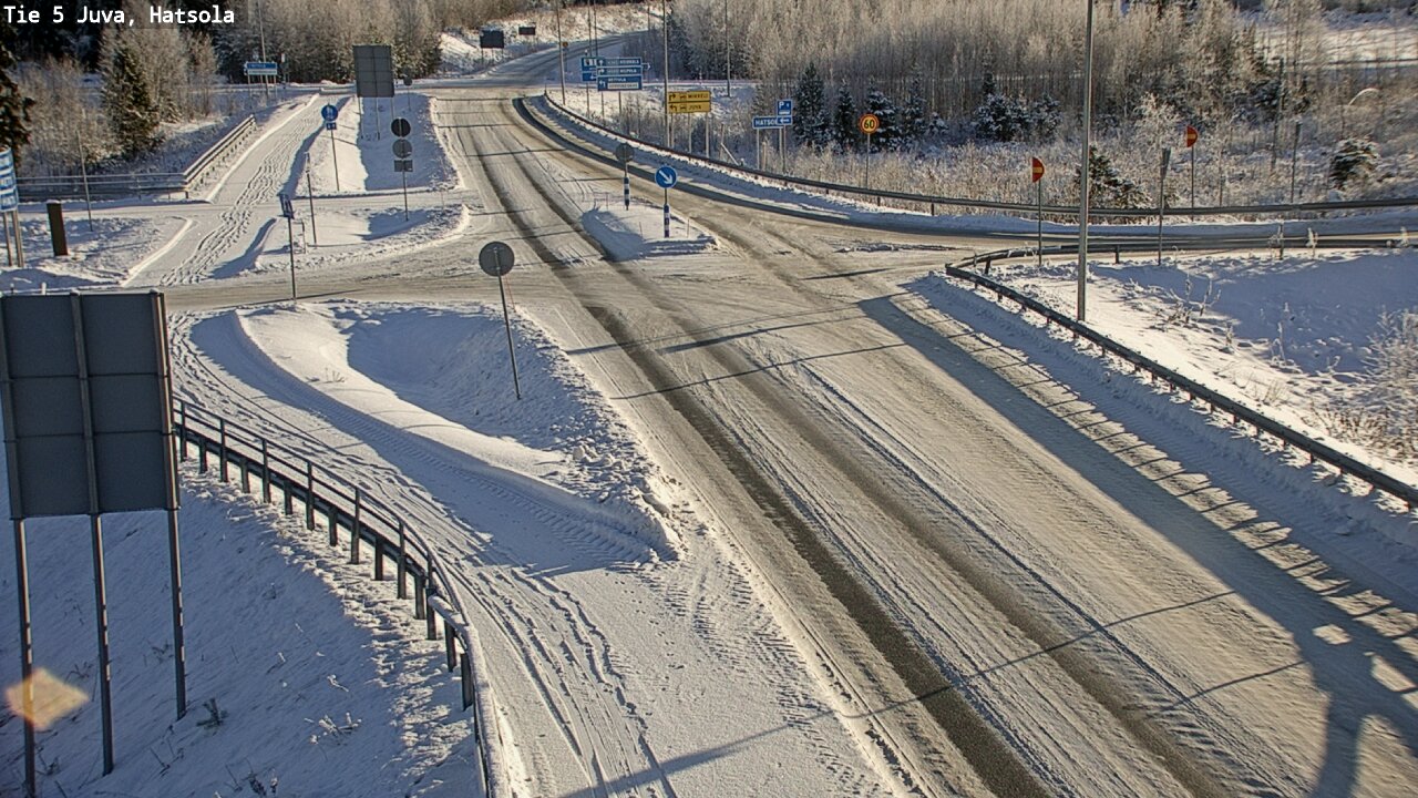 Weather Camera Image Väg 5 Juva, Hatsola, Juva, Etelä-Savo