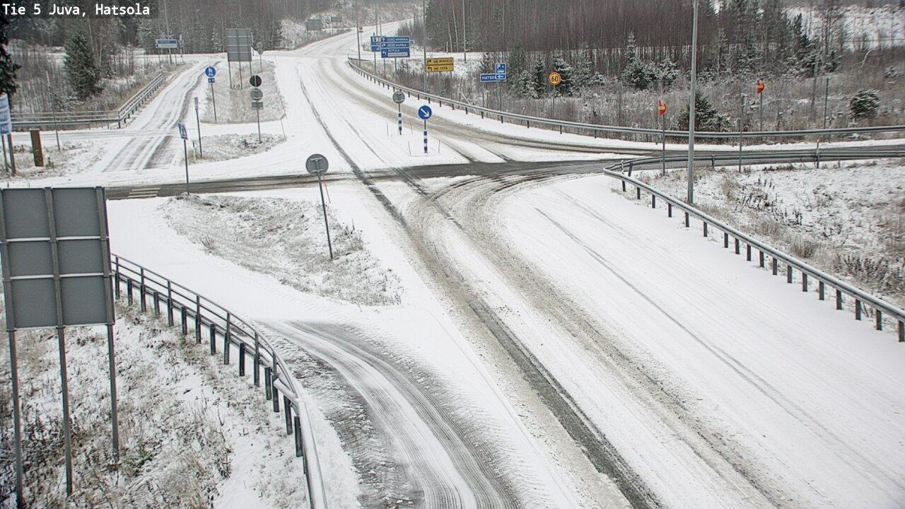 Weather Camera Image Väg 5 Juva, Hatsola, Juva, Etelä-Savo