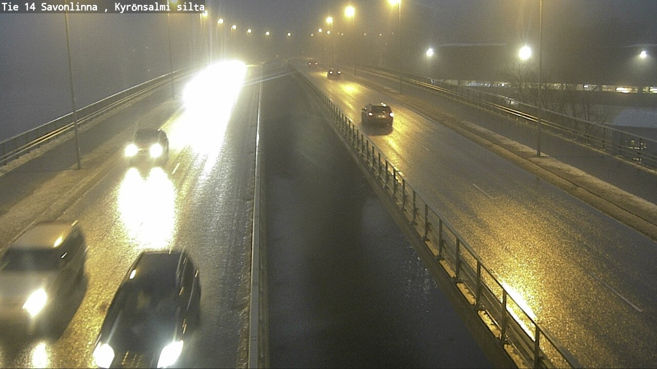 Weather Camera Image Väg 14 Nyslott, Kyrönsalmi, Savonlinna, Etelä-Savo